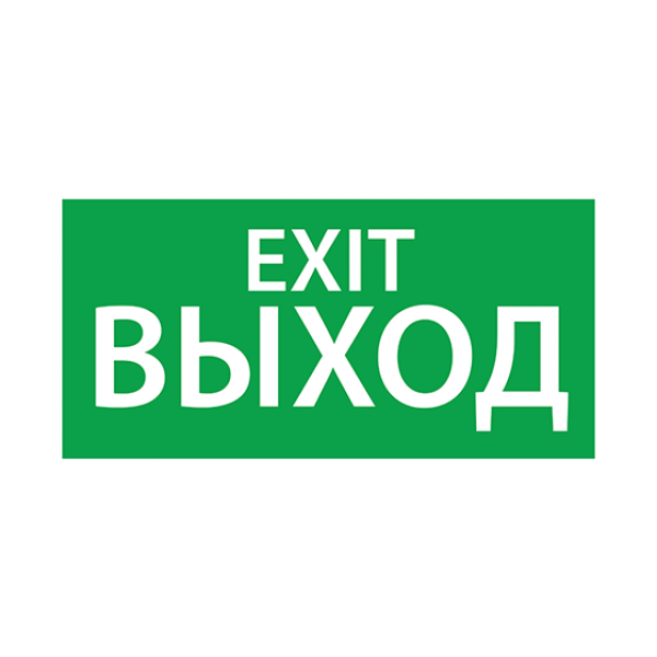 Пиктограмма (Наклейка) Exit (125х250) | 1004125250 | АСТЗ