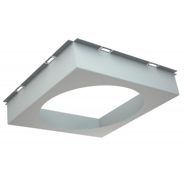 Рамка для потолка SL/DL (COLIBRI) 190x190xd165 (100x100x40 lamel 10mm) silver | 2170000350 | Световые Технологии