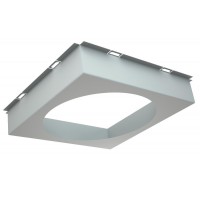 Рамка для потолка SL/DL (COLIBRI) 190x190xd125 (100x100x40 lamel 10mm) silver | 2170000360 | Световые Технологии