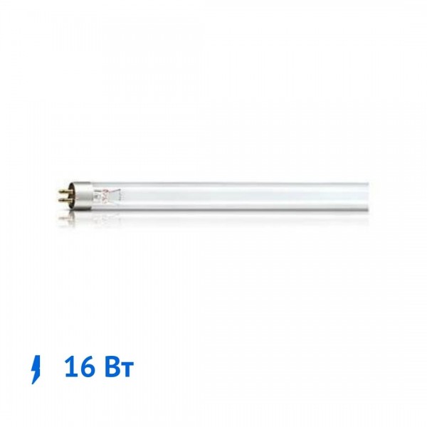 Лампа TUV 16W T5 G5 d16 x 302,5 бактерицидная