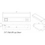 LED светильник SVT-SPC-Med-BH-UVC-15W/29W/10W-UVC/up/down-4000K