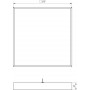 LED светильник с равномерной засветкой SVT-ARM-B-595x595x70-37W-IP54-ZR