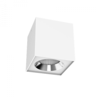 Светильник LED Вартон DL-02 Cube накл. 125*135 20Вт 4000K 35° DALI RAL9010 бел. матовый светодиодный Арт. V1-R0-00360-20D01-2002040