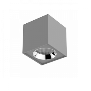 Светильник LED Вартон DL-02 Cube накл. 125*135 20Вт 4000K 35° RAL7045 серый матовый светодиодный Арт. V1-R0-H0360-20000-2002040