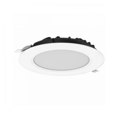 Cветильник светодиодный Вартон DL-SLIM круглый встр. 222*38мм 30Вт 3000K IP44 монтажный диаметр 195 мм DALI Арт. V1-R0-00548-10D01-4403030