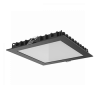 Светильник светодиодный Вартон DL-03 квадратный встр. 200*200*25 25Вт 3000K IP54/IP44 RAL9005 черн. матовый светодиодный Арт. V1-R0-T0342-10000-4402530