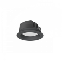 Светильник светодиодный Вартон DL-PRO круглый встр. 144*71мм 20Вт 3000K IP65 диаметр монтажного отверстия 125-135мм черн. RAL9005 светодиодный Арт. V1-R0-T0556-10000-6502030