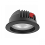 Светильник светодиодный Вартон DL-PRO круглый встр. 226*96 52Вт 3000K IP65 диаметр монтажного отверстия 200-215мм RAL9005 черн. матовый светодиодный Арт. V1-R0-T0777-10000-6505230