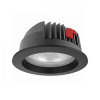 Светильник светодиодный Вартон DL-PRO круглый встр. 226*96 52Вт 3000K IP65 диаметр монтажного отверстия 200-215мм RAL9005 черн. матовый светодиодный Арт. V1-R0-T0777-10000-6505230