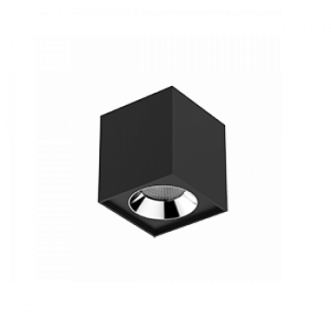 Светильник LED Вартон DL-02 Cube накл. 100*110 12Вт 3000K 35° RAL9005 черн. матовый светодиодный Арт. V1-R0-T0360-20000-2001230