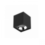 Светильник LED Вартон DL-02 Cube накл. 100*110 12Вт 3000K 35° RAL9005 черн. матовый светодиодный Арт. V1-R0-T0360-20000-2001230