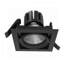 Светильник Вартон DL-TETRIS поворотный 35° 165*165*140mm 25Вт 4000K IP20 RAL9005 черн. матовый светодиодный Арт. V1-R0-90424-10000-2002540