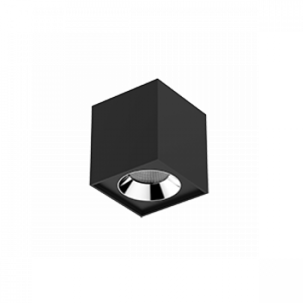 Светильник LED Вартон DL-02 Cube накл. 100*110 12Вт 4000K 35° RAL9005 черн. матовый светодиодный Арт. V1-R0-T0360-20000-2001240