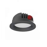 Светильник светодиодный Вартон DL-PRO круглый встр. 183*80мм 35Вт 6500K IP65 диаметр монтажного отверстия 160-175мм черн. RAL9005 светодиодный Арт. V1-R0-T0557-10000-6503565