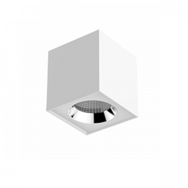 Светильник LED Вартон DL-02 Cube накл. 125*135 20Вт 3000K 35° RAL9010 бел. матовый светодиодный Арт. V1-R0-00360-20000-2002030