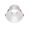 Рамка для модульного светильника Вартон FLEX 50 07 круглая встраиваемая утопленная 110х48мм RAL 9010 поворотная светодиодный Арт. V1-R0-00435-10012-2000000