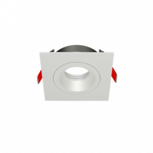 Рамка для модульного светильника Вартон FLEX 50 09 квадратная встраиваемая 110х110х45мм RAL9010 поворотная светодиодный Арт. V1-R0-00435-10004-2000000