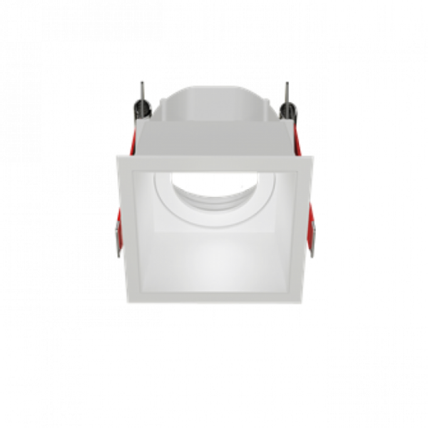 Рамка для модульного светильника Вартон FLEX 50 10 квадратная встраиваемая утопленная 85х85х65мм RAL9010 поворотная светодиодный Арт. V1-R0-00435-10006-2000000