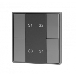 Кнопочная панель 4-х кл. (1 группа), пластиковый корпус, серый Арт. DA-SВт-S4-PG