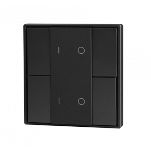 Кнопочная панель 4-х кл. (2 группы), пластиковый корпус, черн. Арт. DA-SВт-G2-PB