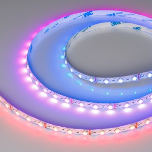 Светодиодная лента SPI-RZ-B60-8mm 12V RGB-PX1-BPT с IP20 и диммированием