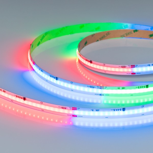 Светодиодная лента SPI-COB-X630-12mm 24V RGB-PX63 для динамических эффектов