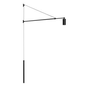 Светильник SP-KANEL-WALL-6W Warm3000 (BK, 36 deg, 230V, TELESCOPIC) настенный