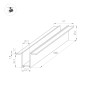 Шинопровод MAG-25 24V 3-pin/5-pin, длина 1003/2003/3003 мм
