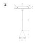 Светильник MAG-ORIENT-CONE-HANG-7W Warm3000 (BK, 40 deg, 48V) для треков