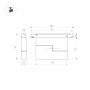 Светильник FLAT FOLD линейный 48V с поворотным механизмом