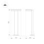 Светильник TENT накладной с открытым рассеивателем IP65