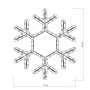 Светодиодная фигура SNOWFLAKE с IP65 для улицы и помещений