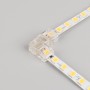Коннектор угловой FIX-MONO-5mm-2pin-STS (Arlight, Прозрачный) для лент 5 мм