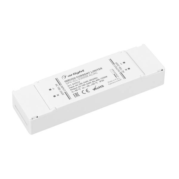Ограничитель пускового тока SPV-ICL-230008 AC/AC (100-240V, 8A) для монтажа в помещении