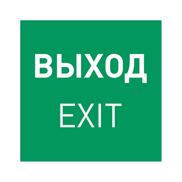Пиктограмма EMGP-MARK-EXIT (Выход) (Arlight, Пластик) для аварийного освещения