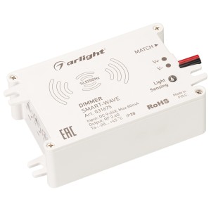 Диммер SMART-WAVE (9-24V, 2.4G) с микроволновым датчиком