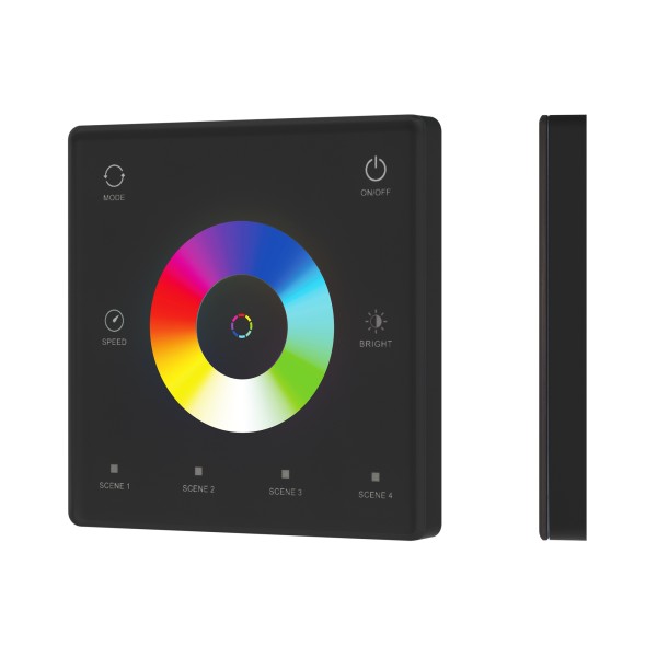 Сенсорная панель INTELLIGENT ARLIGHT SMART-SPI-801-11-4SC-RGBW-SUF Black (3V, накладная)