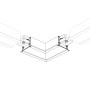 Угловой соединитель S2-LINIA55-F-L90 прямой (Arlight, Металл) для профилей