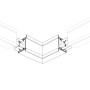 Угловой соединитель S2-LINIA55-F-L90N внутренний (Arlight, Металл) 90°