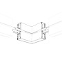 Угловой соединитель S2-WALL-X2-H128-L90W внешний Arlight для профилей