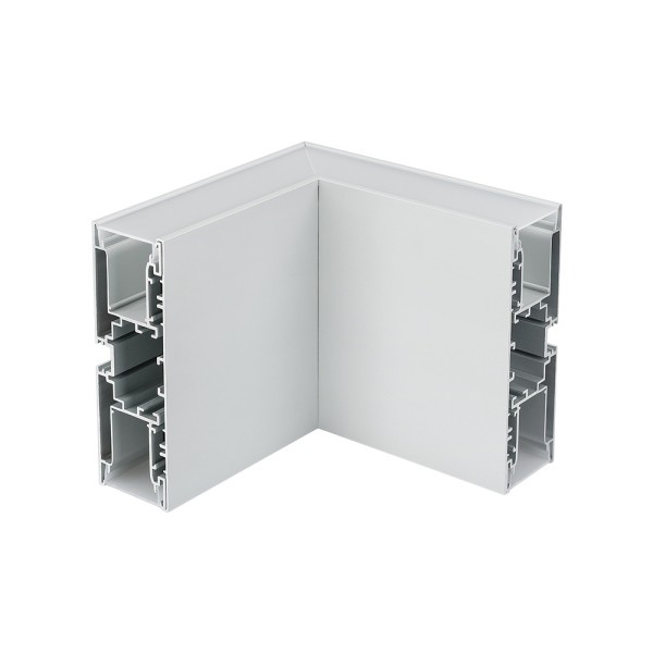 Угловой коннектор S2-WALL-X2-H128-L90N внутренний для алюминиевых профилей