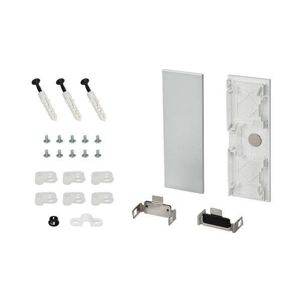 Заглушка S2-WALL-X2-H128 Silver с магнитными защелками