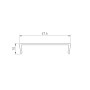 Экран S2-LINIA69-F-2500 OPAL (Arlight, Пластик) матовый рассеиватель