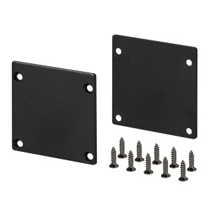 Заглушка для профиля SL-ARC-3535 Black, алюминий, глухая