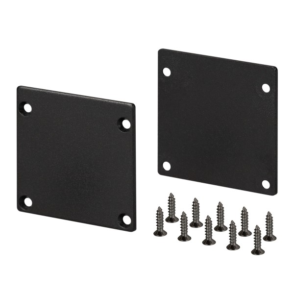 Заглушка для профиля SL-ARC-3535 Black, алюминий, глухая