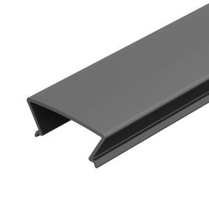Экран FOLED-2000 BLACK-PM чёрный для профиля KLUS, матовый
