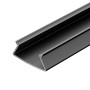 Экран FOLED-2000 BLACK-PM чёрный для профиля KLUS, матовый