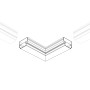 Коннектор Угол STRETCH-S-35-CEIL-CENTER-90 (GAMMA35) для профилей