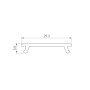 Экран для профиля STRETCH-25-WALL-SIDE-10m OPAL-PVC матовый