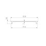 Экран для профиля STRETCH-S-35-CEIL-CENTER-10m OPAL (GAMMA35) матовый